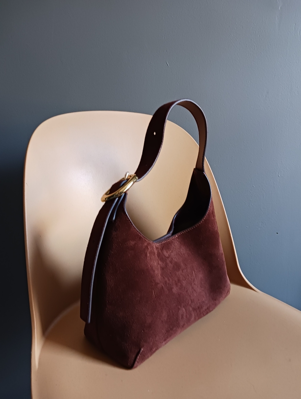 Madewell Brown Suede Shoulder Bag